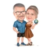 Karykatura dla pary, wygowski.art