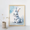 3 obrazki do pokoju dzieciecego 30x40 cm plakaty kotek, króliczek, piesek prezent