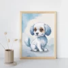 3 obrazki do pokoju dzieciecego 30x40 cm plakaty kotek, króliczek, piesek prezent
